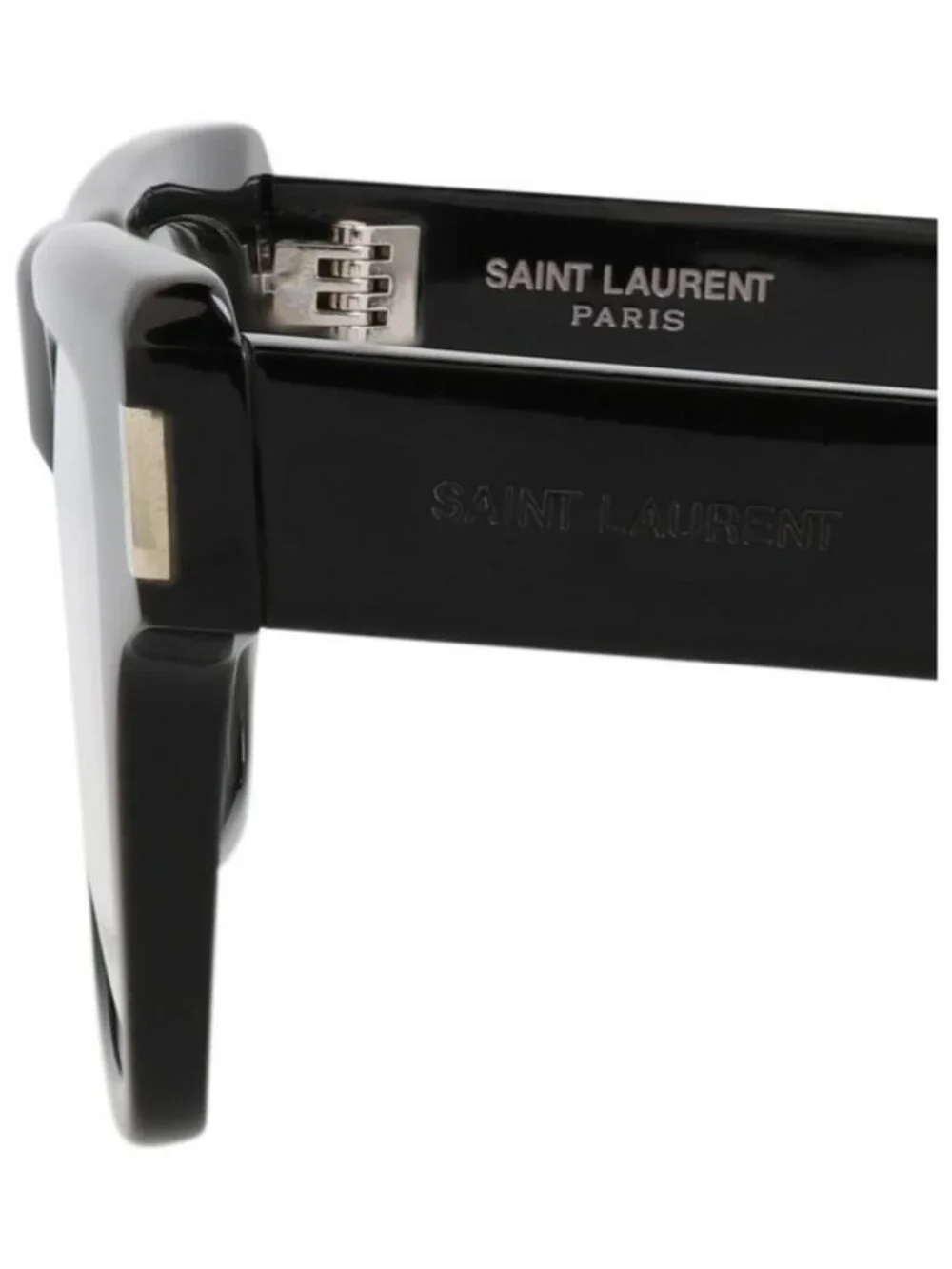 New Saint Laurent Mens Square/Rectangle Black Black Transparent Fashion Designer